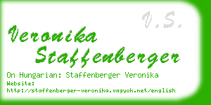 veronika staffenberger business card
